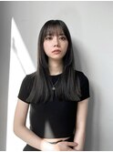 ぱつっとワンレンスタイル 79