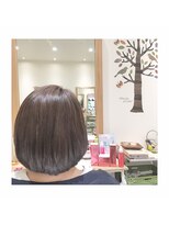 ナノハナ&nbsp;鹿沼で唯一本格ヘッドスパが出来る美容室　シンプルボブ