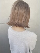 エイト 横浜店(EIGHT)&nbsp;シアーベージュ×切りっぱなしボブ