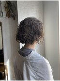 【eddie】ほつれウェーブ＋ハイライトグレージュ