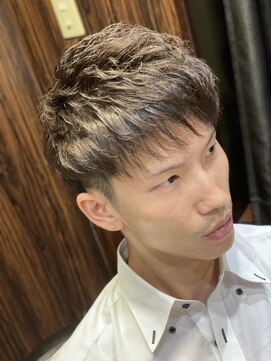 ヒロギンザ 新橋銀座口店(HIRO GINZA) 直毛改善自然な癖感アイロンパーマスタイル