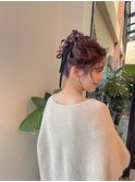 salon de yu/ 松原 加奈 #kana_arrange 結婚式ヘアセット