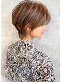 ショートボブ髪型30代40代50代前髪あり前髪なし面長丸顔【倉田】