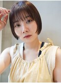切りっぱなしボブ/ボブ/ミディアム/ショート
