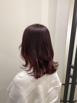 ユニコ(unico) ワンブリーチカラー/ワインレッドカラー