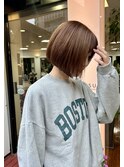 切りっぱなしボブ