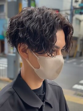 エルマーク(L-MARK) センターパート波巻きパーマスパイラルパーマツイストスパイラル