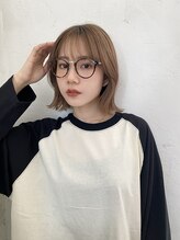 アンバー 池袋(amber) 切りっぱなしボブ/美髪/ピンクブラウン[池袋駅]