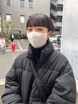 カフ(CAF) CAF FUKO コンパクトショート/黒髪/ワイドバング/大阪/心斎橋