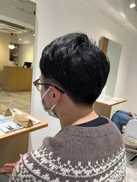 メンズカット バイ ソイクフ(メンズカット by SOY-KUFU) MEN’S HARE アッシュブラックベリーショート