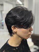 バース 梅田中崎町店(BIRTH)&nbsp;ニュアンスパーマセンターパートワンカールパーマ韓国メンズ