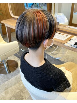 フラム(fulam) 刈り上げショート×三毛猫カラー