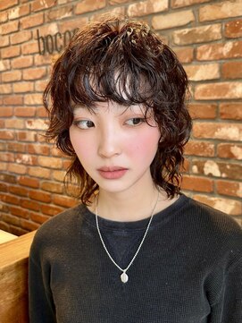 ボコカ(bococa) ミディアムウルフ パーマ