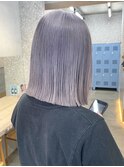 原宿ミルクティーアッシュグレージュタッセルボブ30代40代前髪