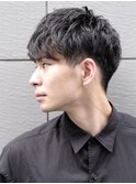 マッシュパーマ/スペインカールニュアンスパーマ/ダークアッシュ