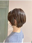 ショートヘア/ハンサムショート/前下がり/白髪ぼかし/髪質改善