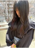 姫カット×インナーカラー