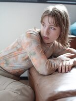 ムーク 平塚(MUUK)&nbsp;【MUUK平塚/平塚駅】外ハネ/ミディアム/ミルクティーベージュ