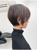 ショートカットxひし形ショートボブ×前髪あり20代30代40代