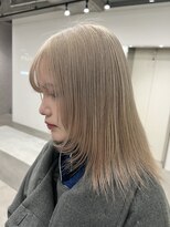 ヘアサロン ドット トウキョウ カラー 町田店(hair salon dot. tokyo color) ホワイトブロンド/外ハネボブ/ブルーブラック/ワイドバング/町田