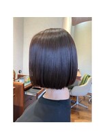 エルサフィロ キタハマ(el zafiro kitahama)&nbsp;20×30×40代×似合わせカット×内巻きボブ×グレージュカラー