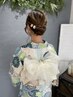 【女性浴衣着付け＆ヘアセット】￥8000
