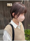 ラベンダーアッシュショート
