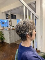 リンネ ヘアサロン(linne hairsalon)&nbsp;グレイヘア＋ハイライト＋パーマ