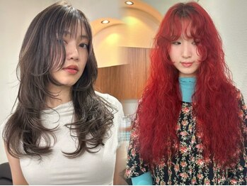 ヒュー(Hew)の写真/Hewだから叶う透明感UP◎のダブルカラー。ケアブリーチでダメージレスに貴方の印象をブラッシュアップする