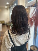 ヘアーワークス ボナ ウニクス店(HAIR WORKS bona)&nbsp;自然な艶と動きが魅力◎ナチュラルウェーブ/ダークブラウン