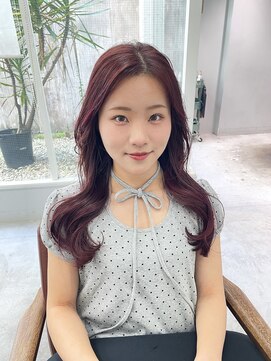 ヘアーメイク ネイキッド(Hair make Naked) ブリーチなしWカラー　Cherry pink