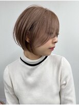 ヘアサロン リボーン(Hair salon Reborn) 王子ボブ白髪ぼかしハイライトショートボブレイヤー20代30代40代