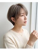 ショートカット/顔まわりカット/ハイライト/髪質改善/白髪ぼかし
