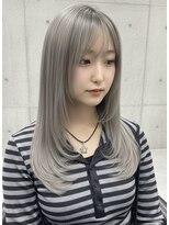 アジールヘア 東上野店(agir hair) グレージュ/顔まわりレイヤー/上野ブリーチ/ダブルカラー/上野駅