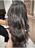 大人レイヤーカット白髪ぼかし脱白髪染め40代50代60代