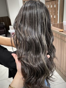 エジョン 八幡山店(Aejon) 大人レイヤーカット白髪ぼかし脱白髪染め40代50代60代