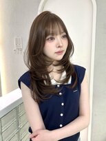 ガガ 心斎橋(GAGA)&nbsp;オリーブベージュ/ハッシュカット/レイヤーカット/韓国ヘア/大阪