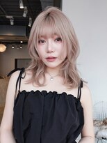 シオン(shion) ミルクティーベージュニュアンス巻き_F21966