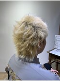 メンズショートウルフ