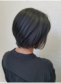 ブルーブラック前下りボブ