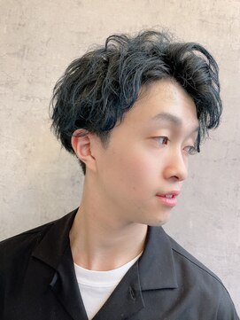 ノア ヘアデザイン 町田店(noa Hair Design) メンズショートバレイヤージュ