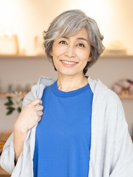 えがお美容室 【えがお美容室】50代60代に人気◎骨格似合わせショートボブ