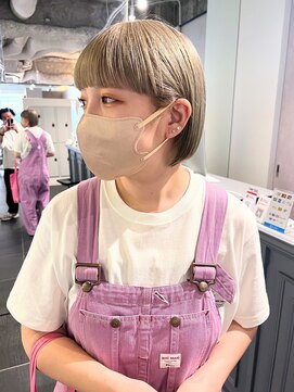 カフ(CAF) CAF松本【コンパクトボブ×クリアブランドカラー】