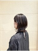 ナチュラルなデザインパーマ+ハイライト