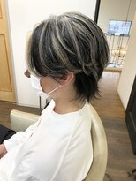 シェリムボート(Cherim boat)&nbsp;ホワイトベージュハイライト/ウルフボブ