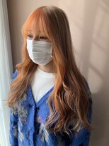 ハブ(hub)&nbsp;【天神今泉】インナーカラーオレンジ