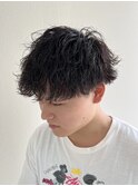 波巻きパーマ/ツイストスパイラルパーマ/ツーブロック/刈り上げ