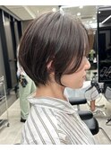 大人丸みショート/前髪なし