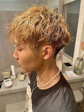 ルーチュヘアー(Lu cu hair) メンズカット+スパイラルハイトーンダブルカラー