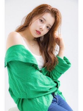 ロンド エスポワール 錦糸町(Lond espoir) 【澤口】黒髪グレーベージュレイヤーロング前髪パーマ